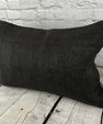 16 x 24 Hemp Pillow Turkish Cushion Natural Black Pillow Cushion Cover #6046