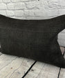 16 x 24 Hemp Pillow Turkish Cushion Natural Black Pillow Cushion Cover #6047