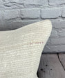16 x 24 Hemp Pillow Turkish Cushion Natural White Pillow Cushion Cover #6153