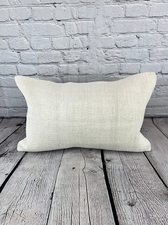 16 x 24 Hemp Pillow Turkish Cushion Natural White Pillow Cushion Cover #6180