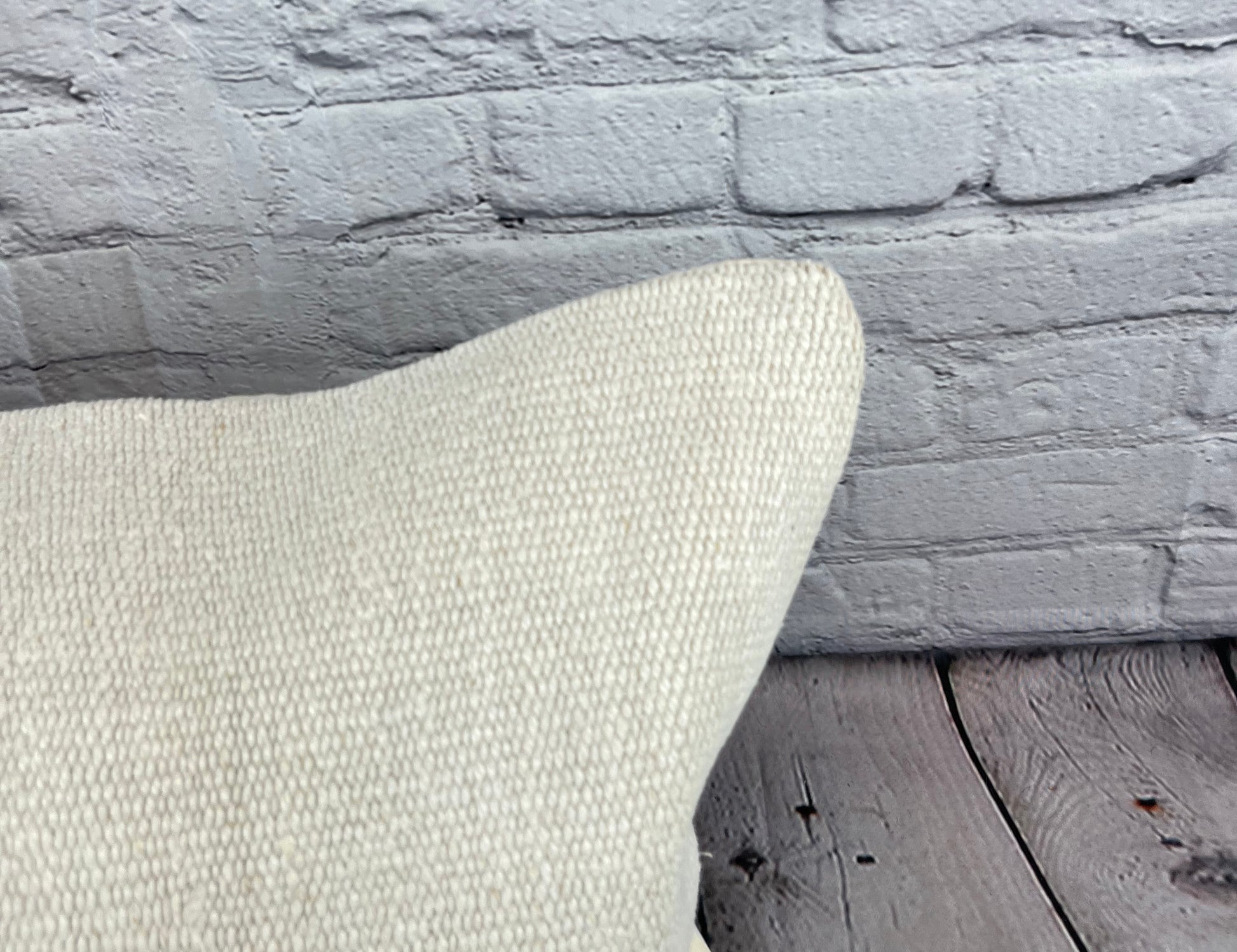 16 x 24 Hemp Pillow Turkish Cushion Natural White Pillow Cushion Cover #6180