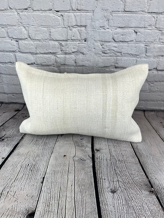 16 x 24 Hemp Pillow Turkish Cushion Natural White Pillow Cushion Cover #6170