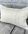 16 x 24 Hemp Pillow Turkish Cushion Natural White Pillow Cushion Cover #6170