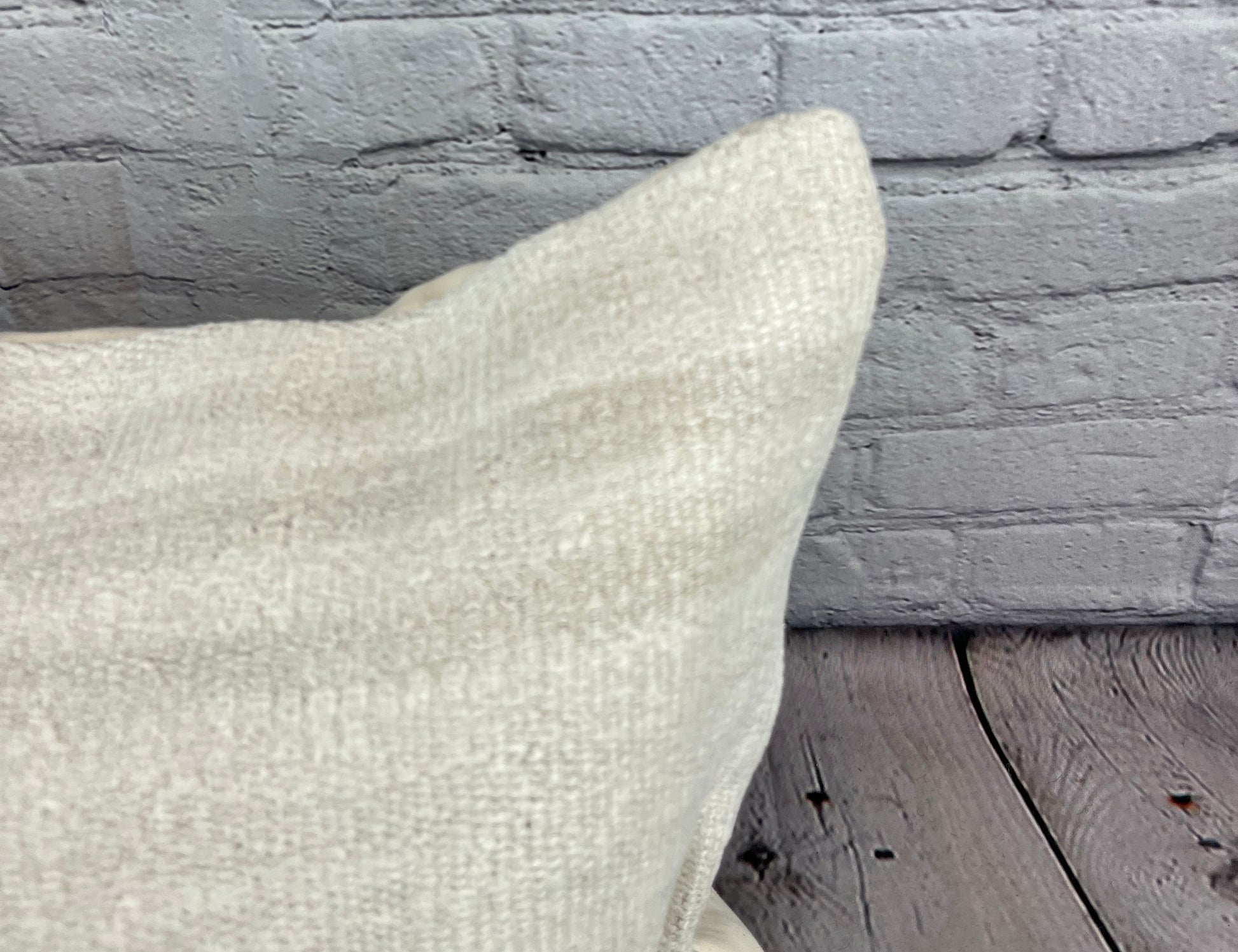 16 x 24 Hemp Pillow Turkish Cushion Natural White Pillow Cushion Cover #6205