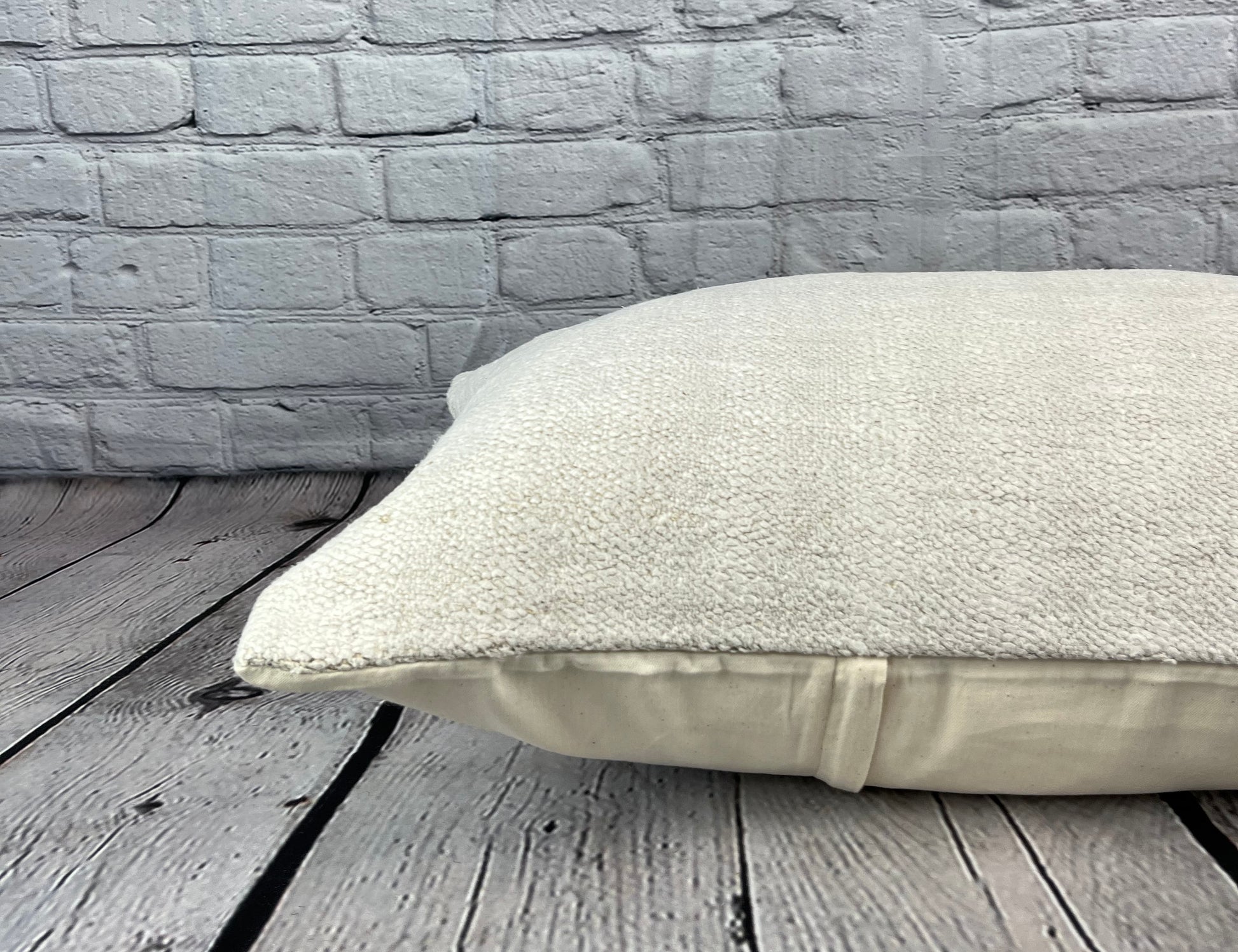 16 x 24 Hemp Pillow Turkish Cushion Natural White Pillow Cushion Cover #6204