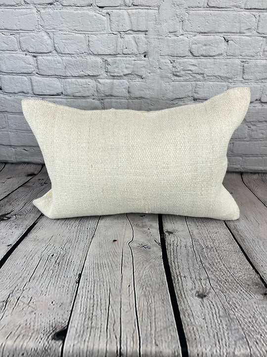 16 x 24 Hemp Pillow Turkish Cushion Natural White Pillow Cushion Cover #6203