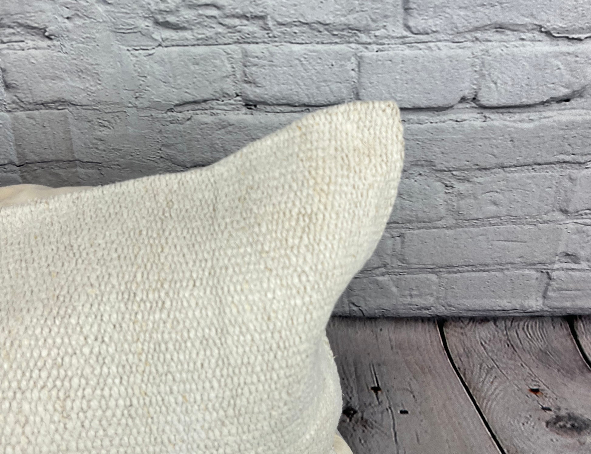 16 x 24 Hemp Pillow Turkish Cushion Natural White Pillow Cushion Cover #6203