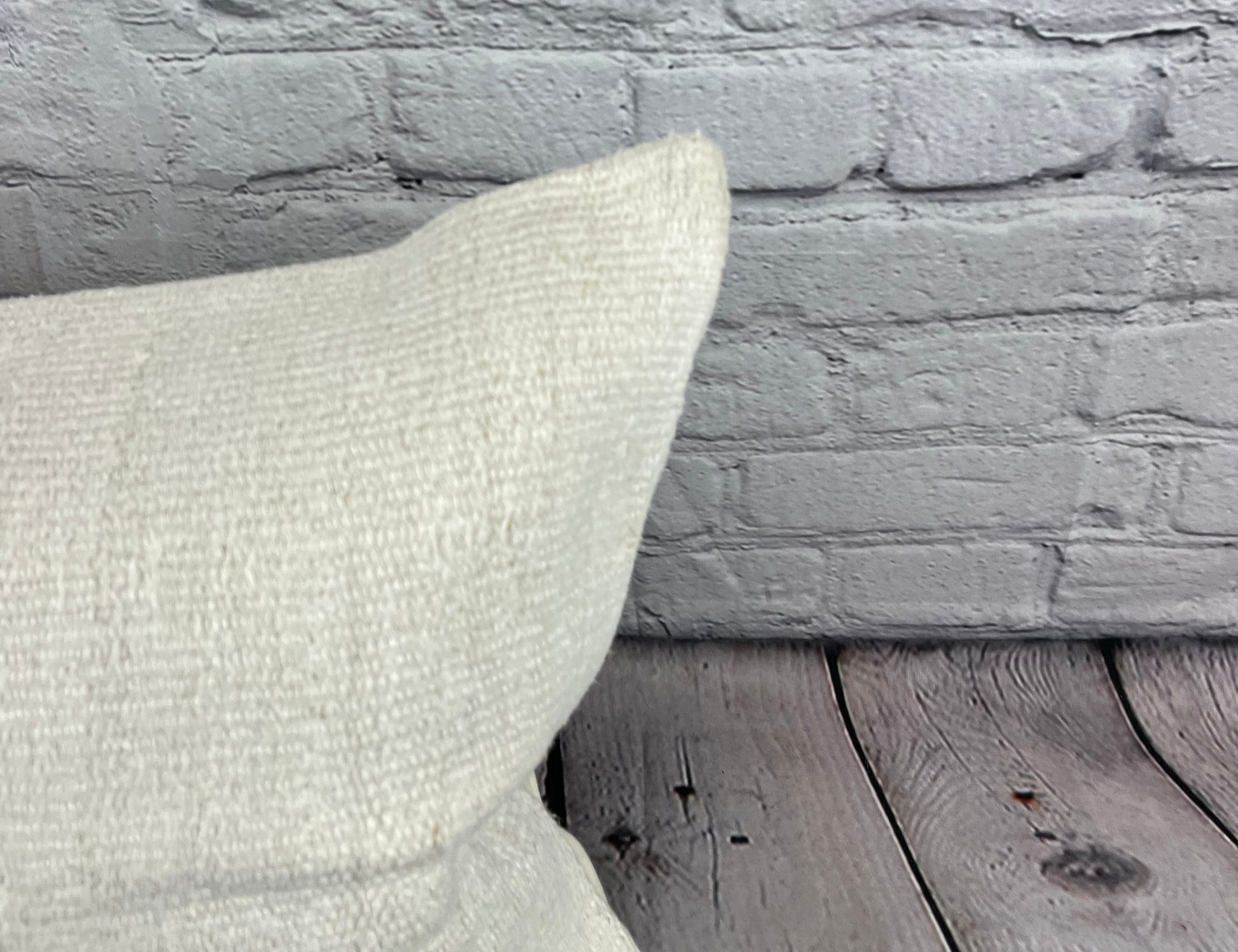 16 x 24 Hemp Pillow Turkish Cushion Natural White Pillow Cushion Cover #6122