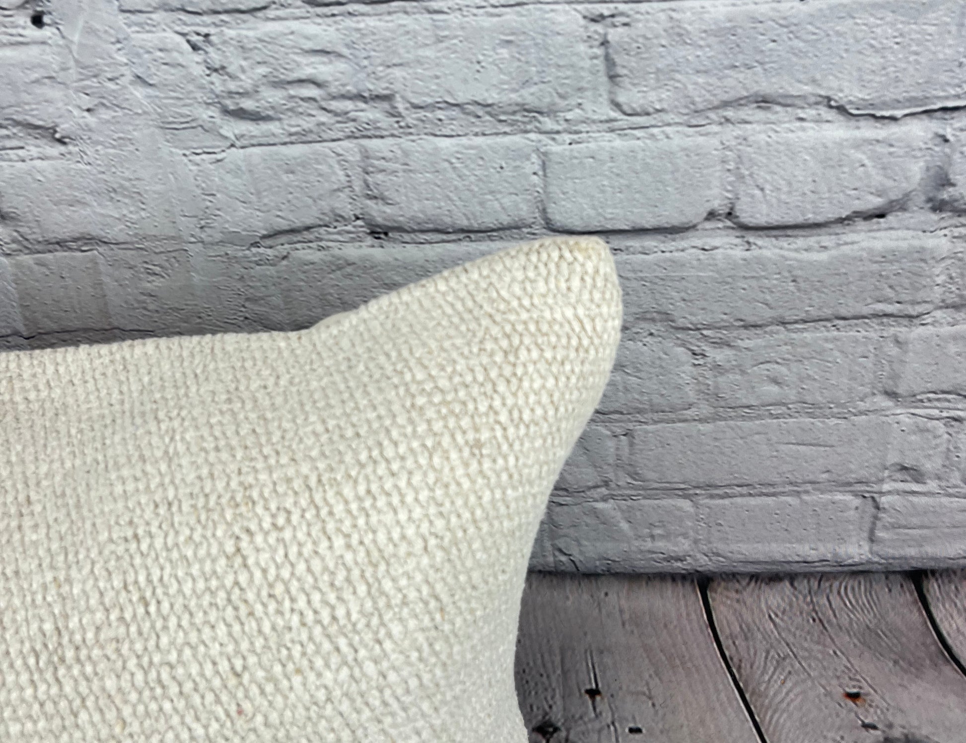16 x 24 Hemp Pillow Turkish Cushion Natural White Pillow Cushion Cover #6169