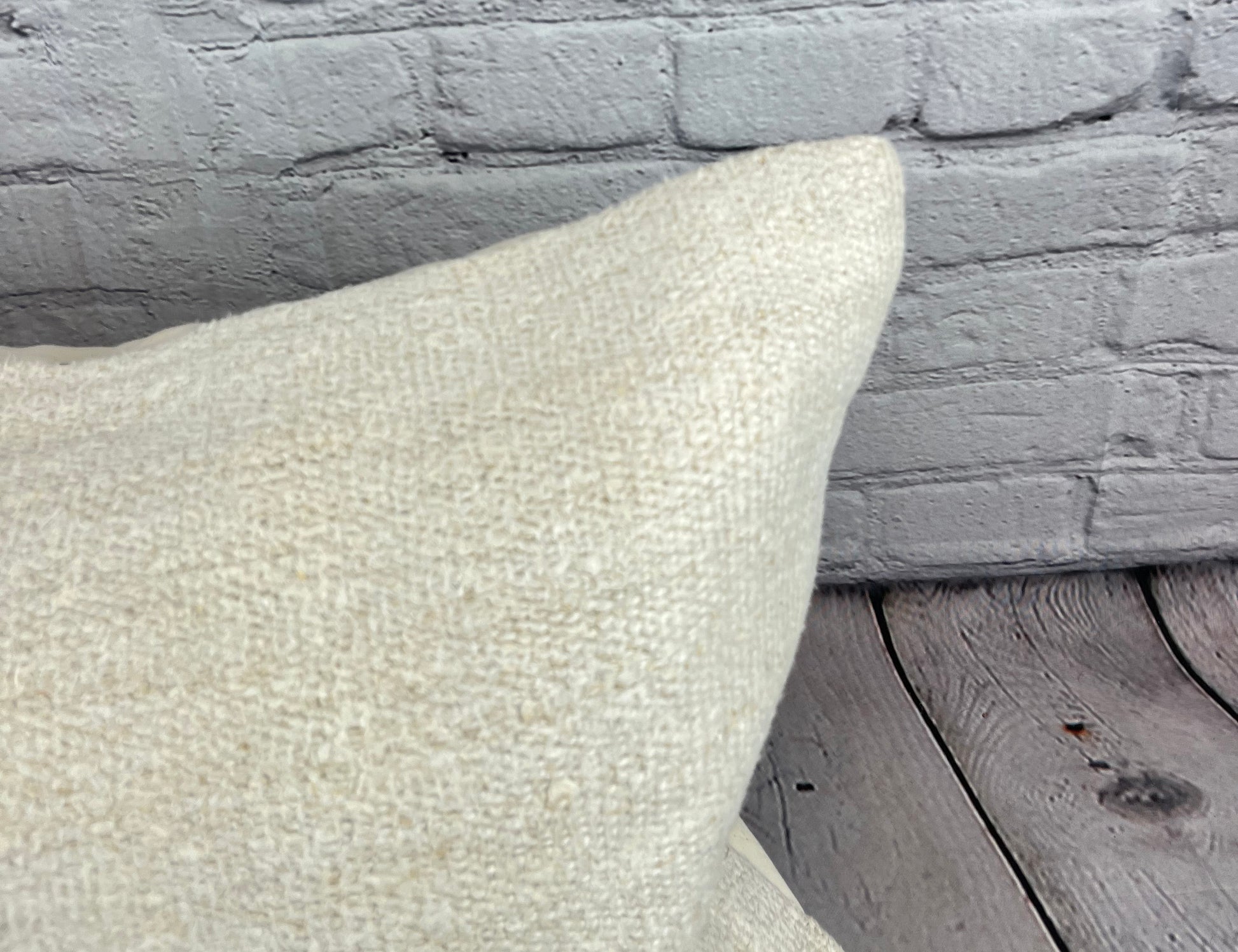 16 x 24 Hemp Pillow Turkish Cushion Natural White Pillow Cushion Cover #6206