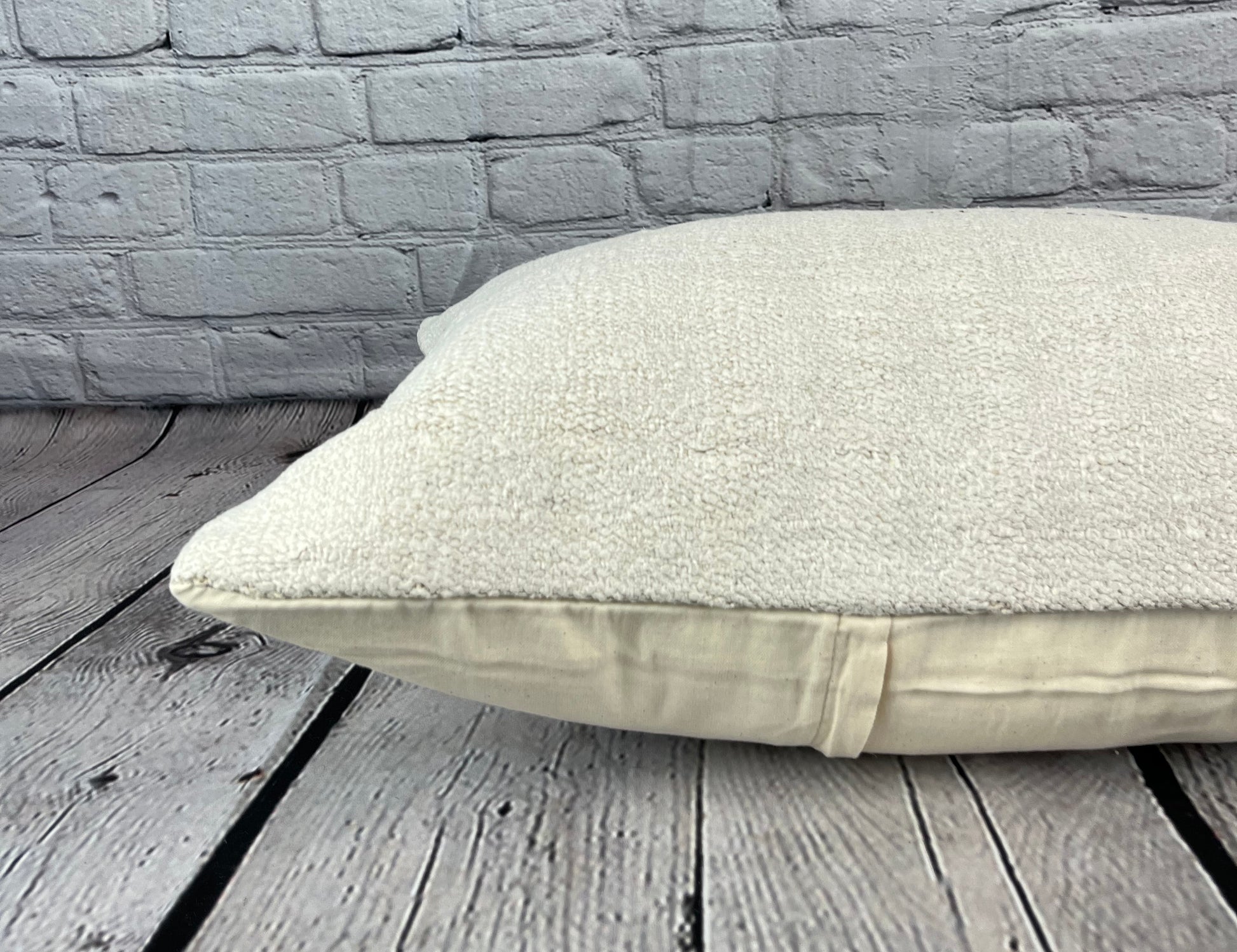 16 x 24 Hemp Pillow Turkish Cushion Natural White Pillow Cushion Cover #6152