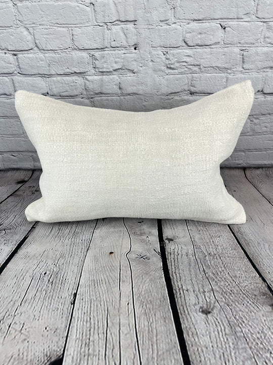 16 x 24 Hemp Pillow Turkish Cushion Natural White Pillow Cushion Cover #6150