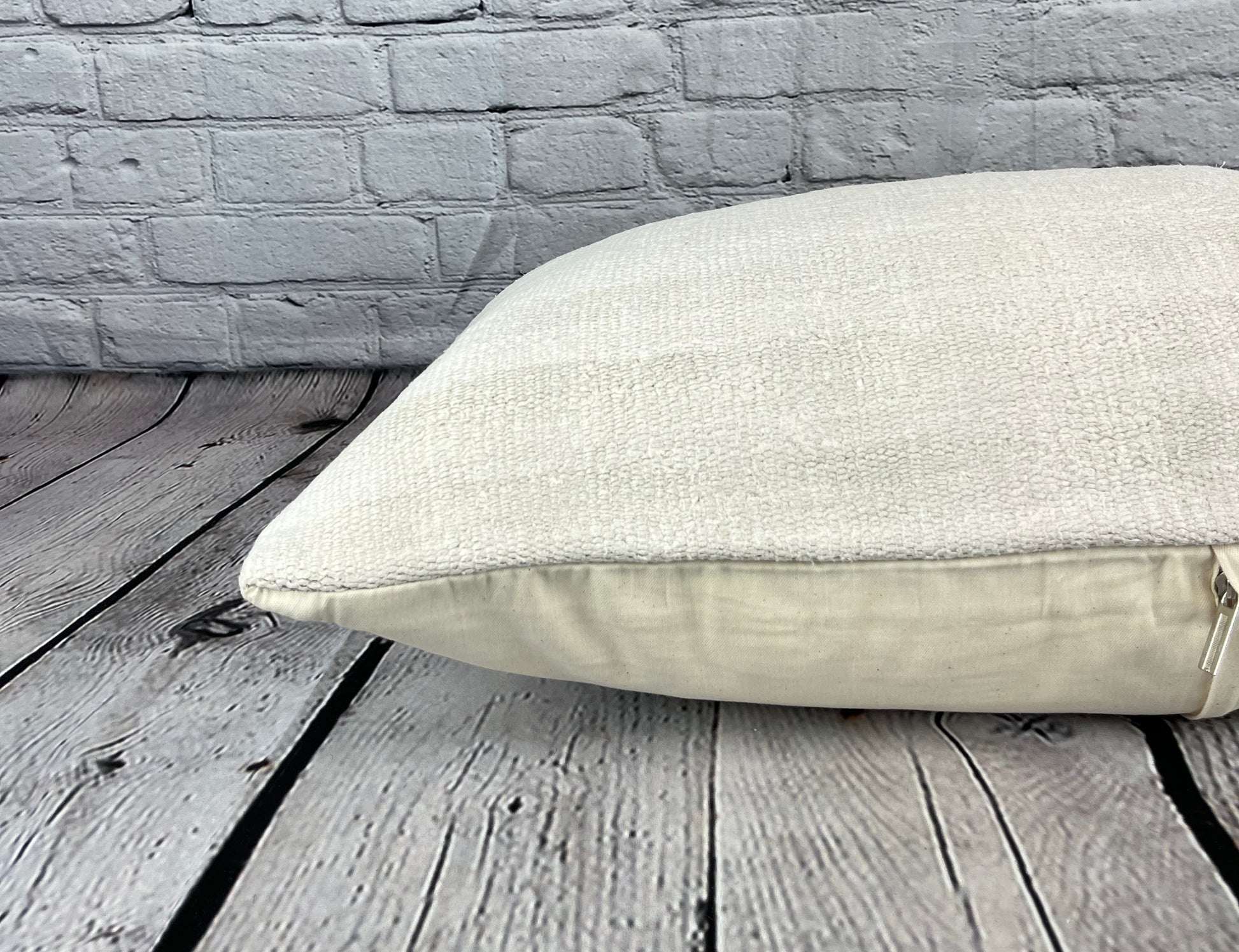 16 x 24 Hemp Pillow Turkish Cushion Natural White Pillow Cushion Cover #6150