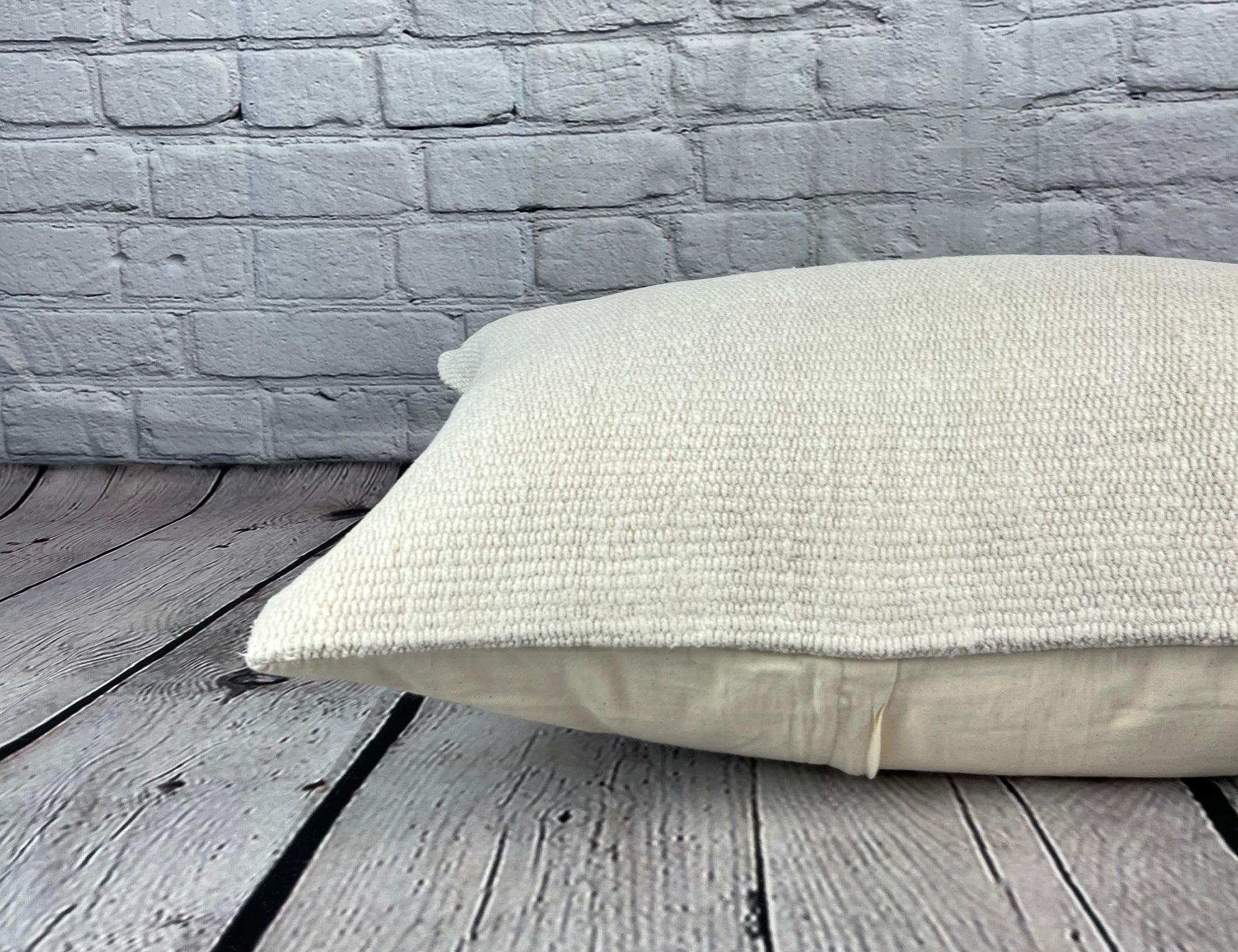 16 x 24 Hemp Pillow Turkish Cushion Natural White Pillow Cushion Cover #6148