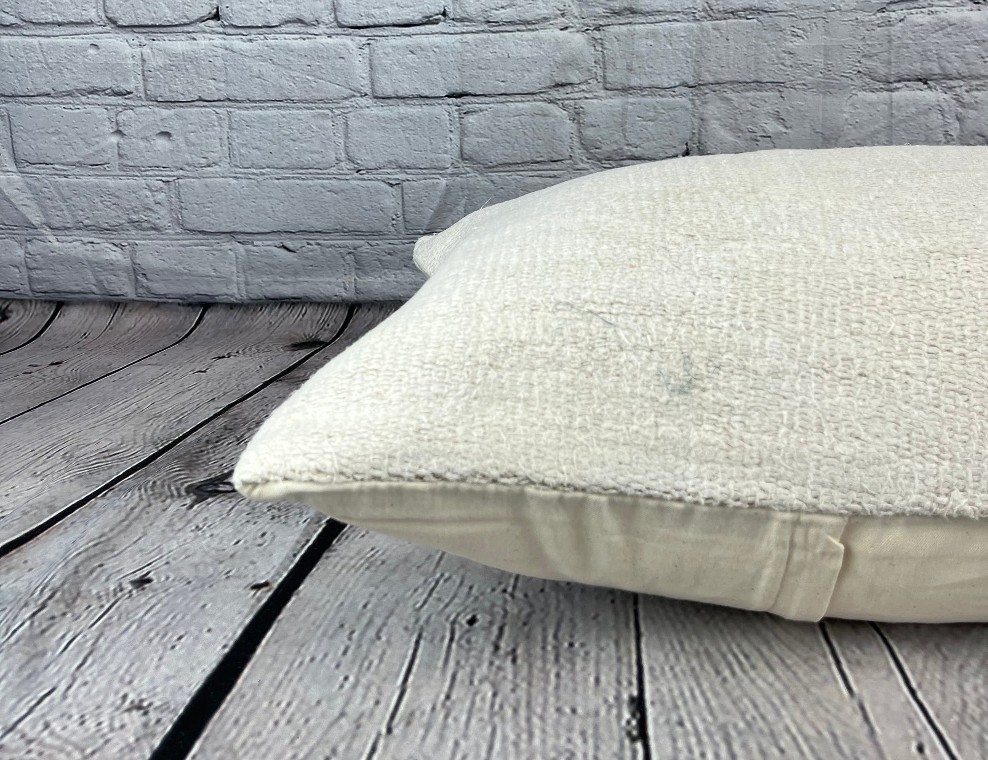 16 x 24 Hemp Pillow Turkish Cushion Natural White Pillow Cushion Cover #6147