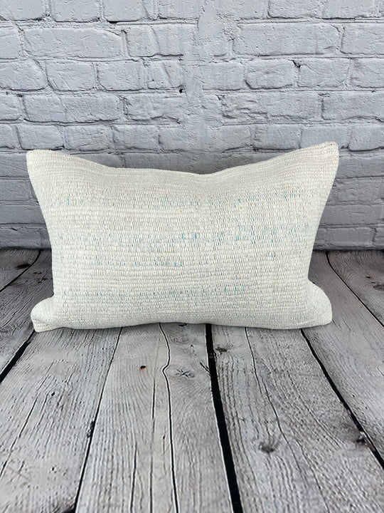 16 x 24 Hemp Pillow Turkish Cushion Natural White Pillow Cushion Cover #6125