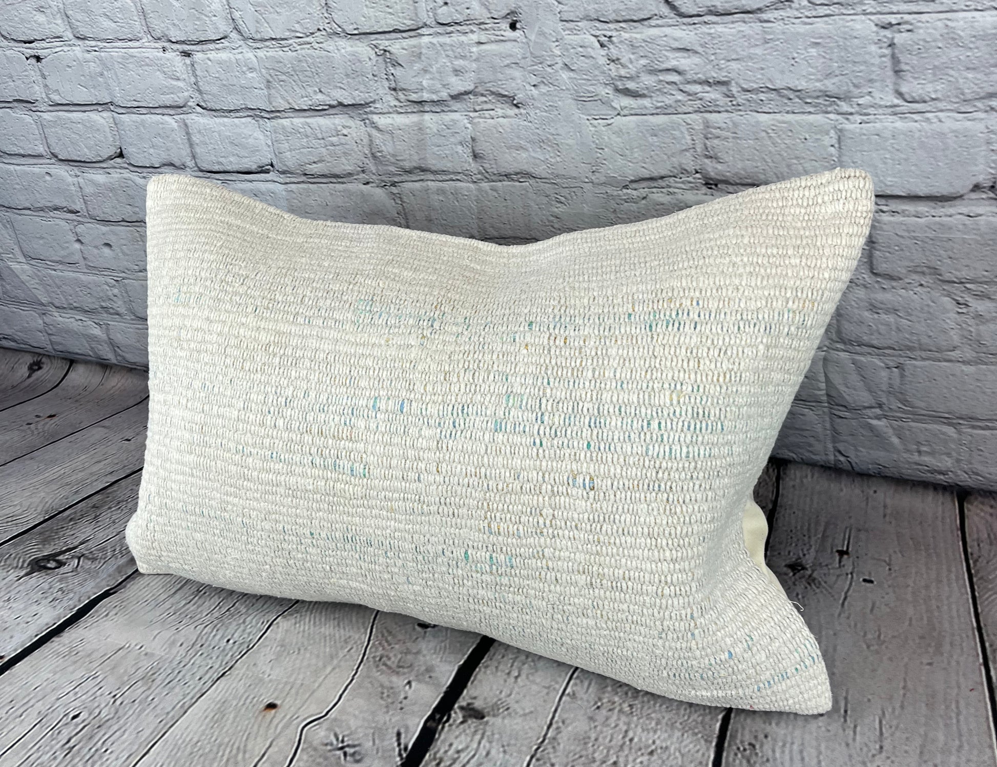 16 x 24 Hemp Pillow Turkish Cushion Natural White Pillow Cushion Cover #6125