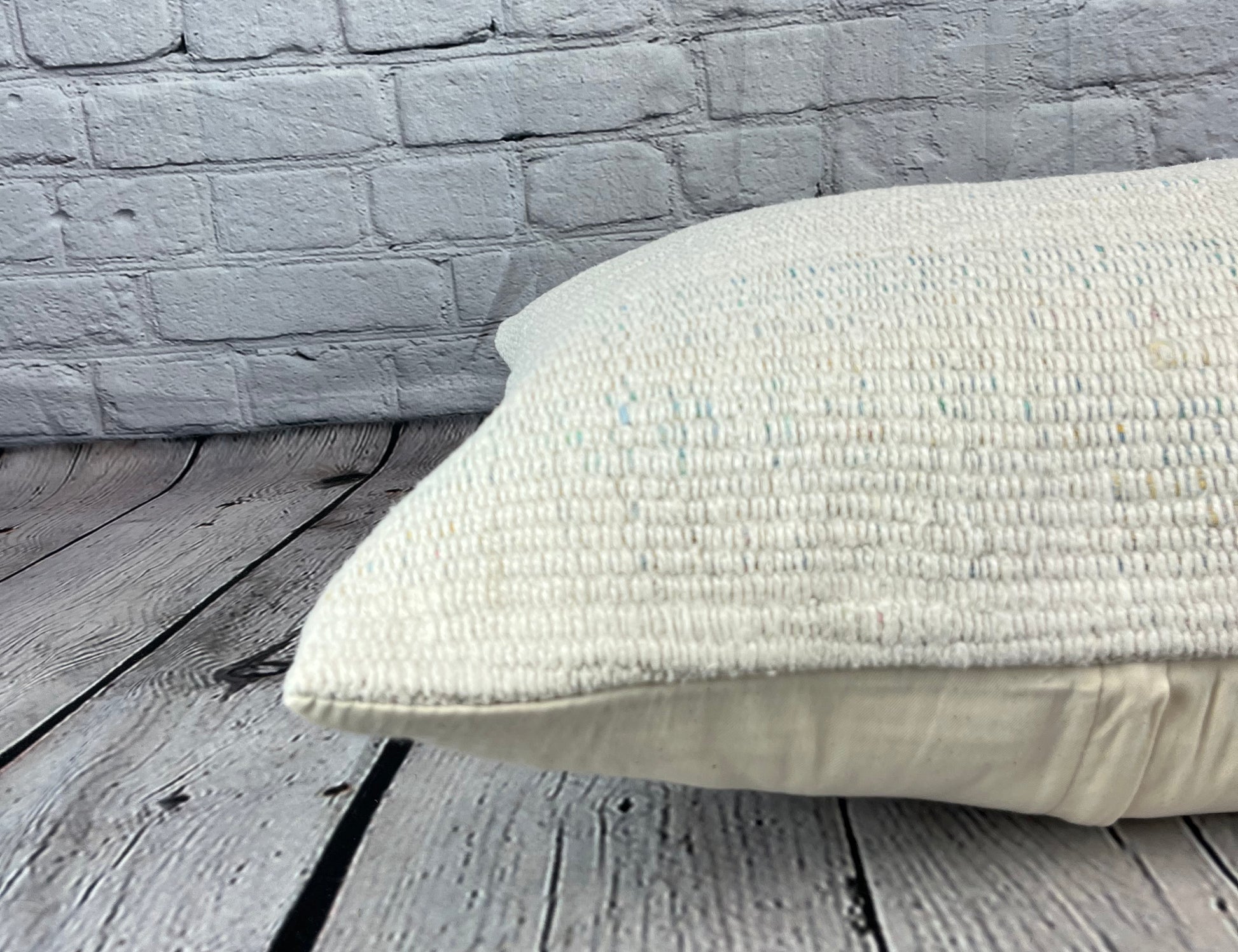 16 x 24 Hemp Pillow Turkish Cushion Natural White Pillow Cushion Cover #6125