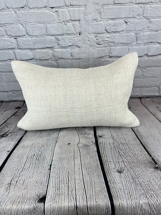 16 x 24 Hemp Pillow Turkish Cushion Natural White Pillow Cushion Cover #6184