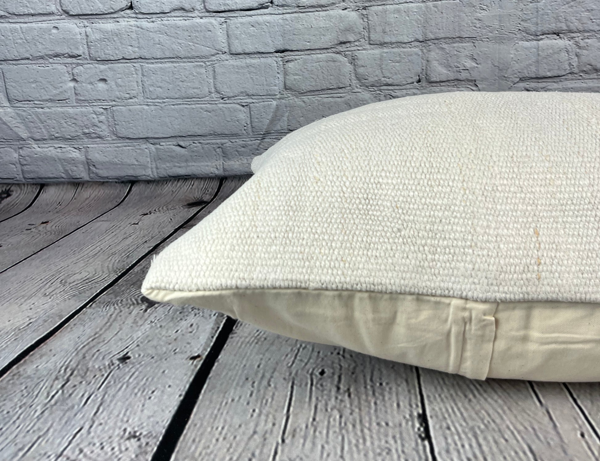 16 x 24 Hemp Pillow Turkish Cushion Natural White Pillow Cushion Cover #6118