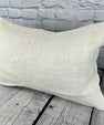 16 x 24 Hemp Pillow Turkish Cushion Natural White Pillow Cushion Cover #6135