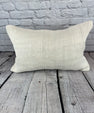 16 x 24 Hemp Pillow Turkish Cushion Natural White Pillow Cushion Cover #6134