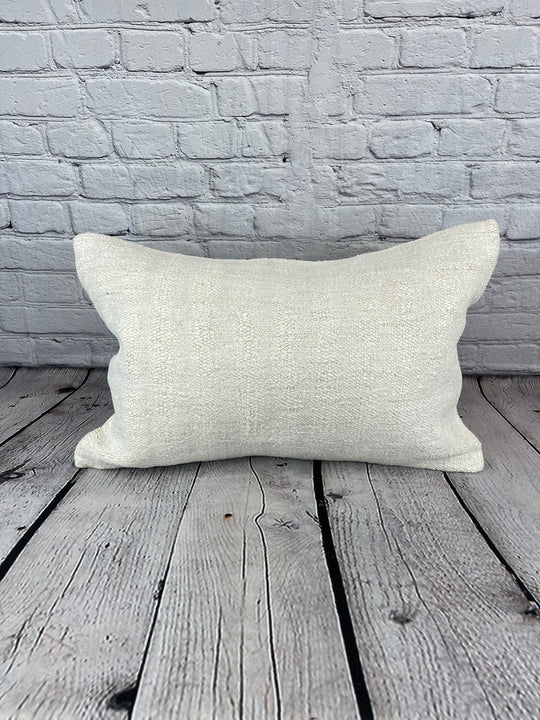 16 x 24 Hemp Pillow Turkish Cushion Natural White Pillow Cushion Cover #6142