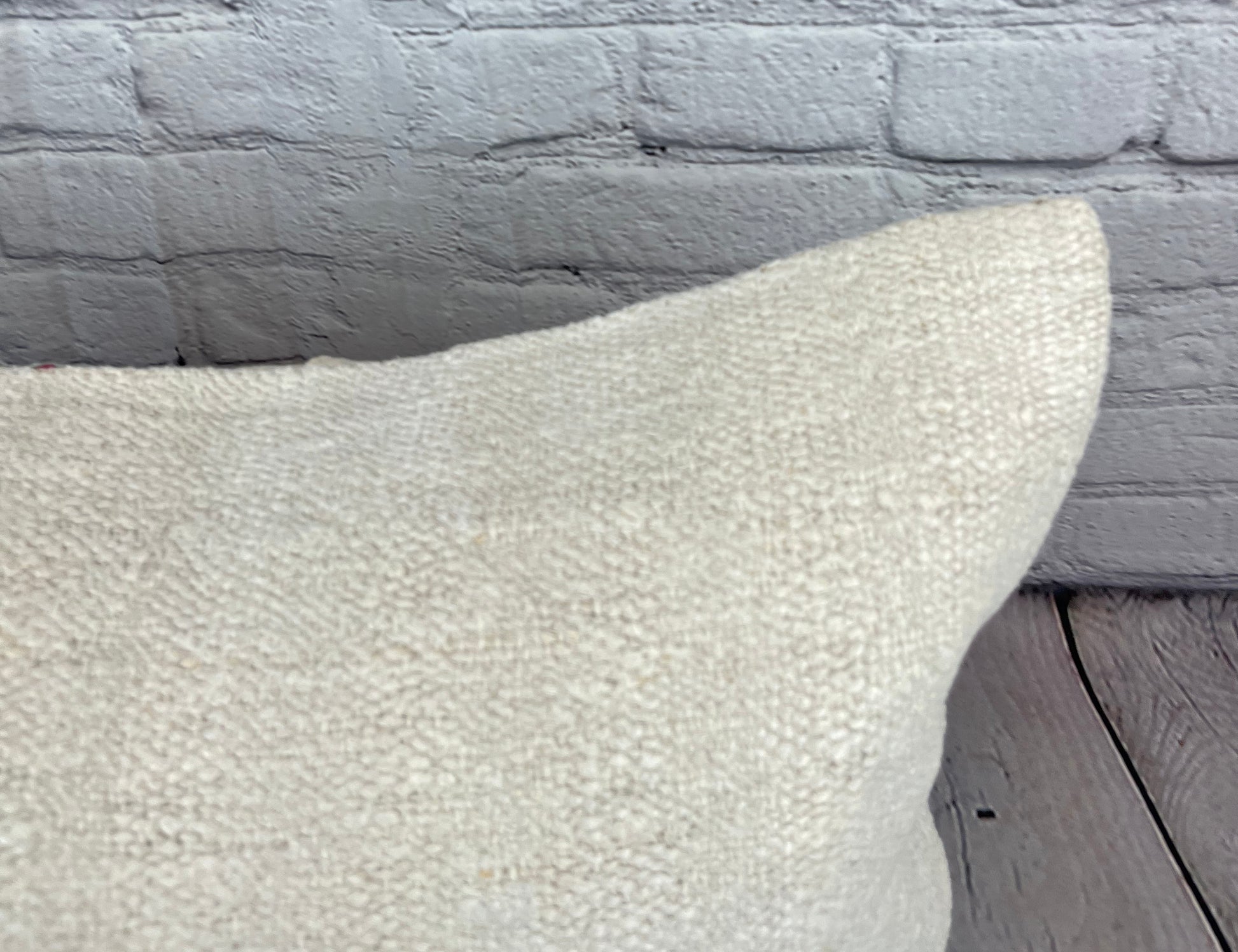 16 x 24 Hemp Pillow Turkish Cushion Natural White Pillow Cushion Cover #6142