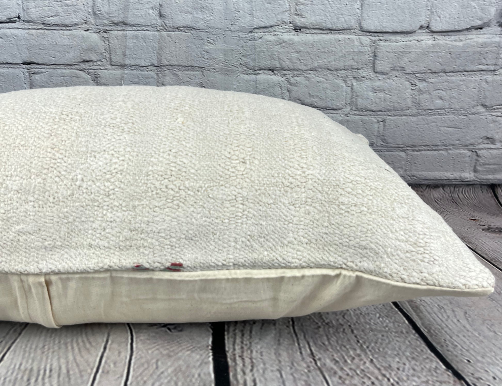 16 x 24 Hemp Pillow Turkish Cushion Natural White Pillow Cushion Cover #6142