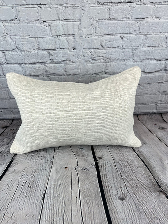 16 x 24 Hemp Pillow Turkish Cushion Natural White Pillow Cushion Cover #6098
