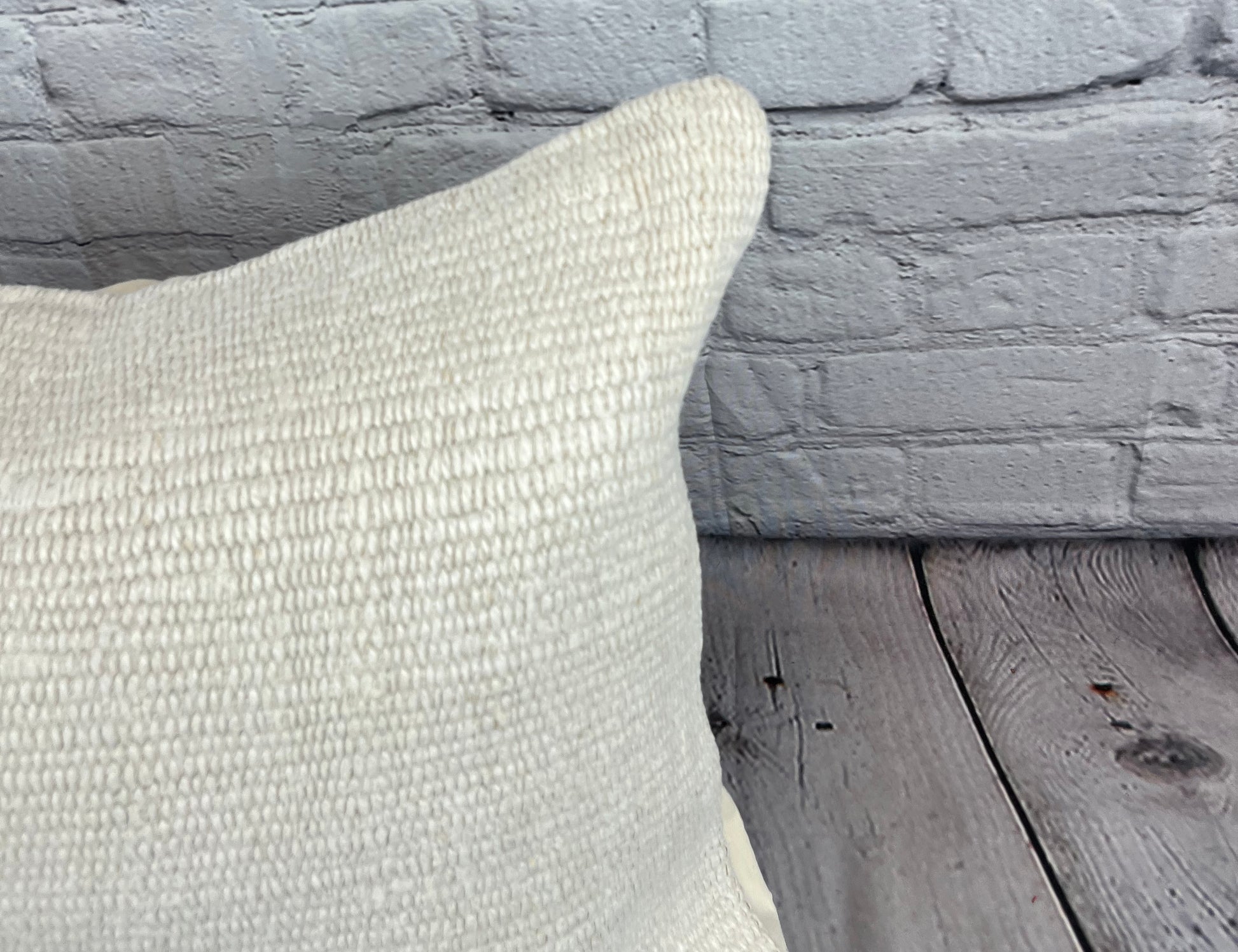 16 x 24 Hemp Pillow Turkish Cushion Natural White Pillow Cushion Cover #6098