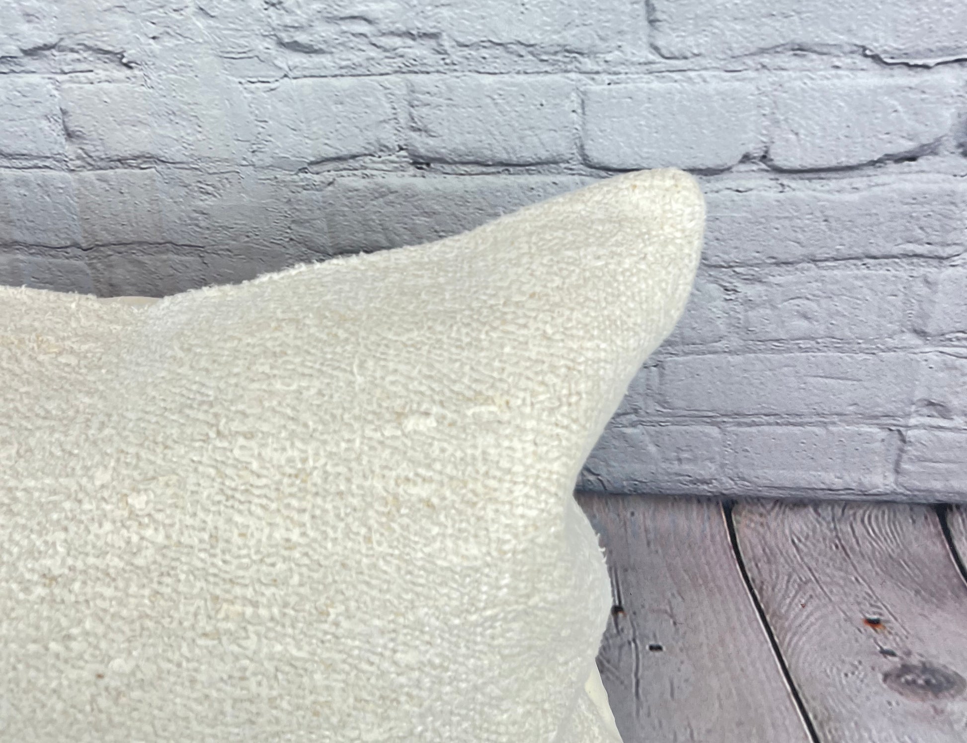 16 x 24 Hemp Pillow Turkish Cushion Natural White Pillow Cushion Cover #6175