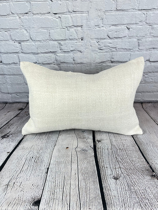16 x 24 Hemp Pillow Turkish Cushion Natural White Pillow Cushion Cover #6174