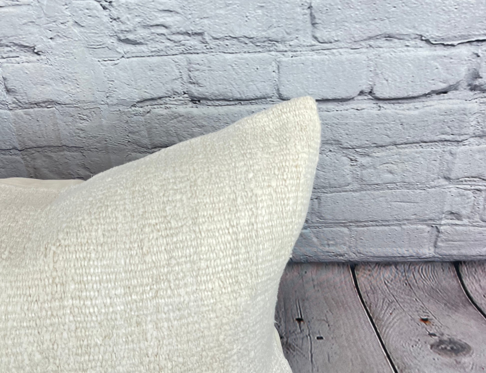 16 x 24 Hemp Pillow Turkish Cushion Natural White Pillow Cushion Cover #6174