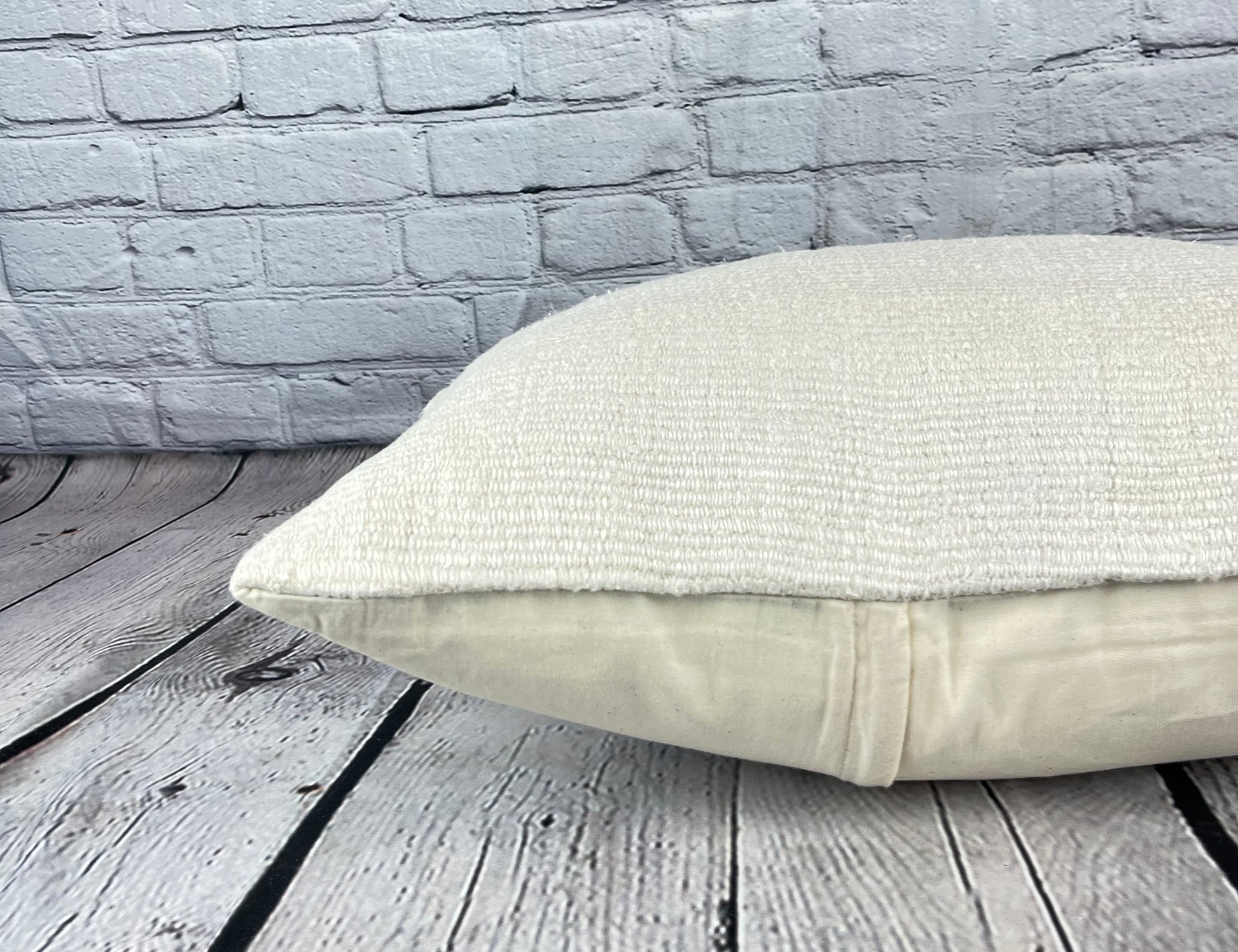 16 x 24 Hemp Pillow Turkish Cushion Natural White Pillow Cushion Cover #6174