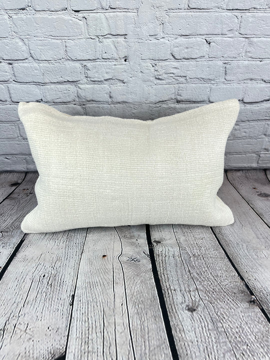 16 x 24 Hemp Pillow Turkish Cushion Natural White Pillow Cushion Cover #6172