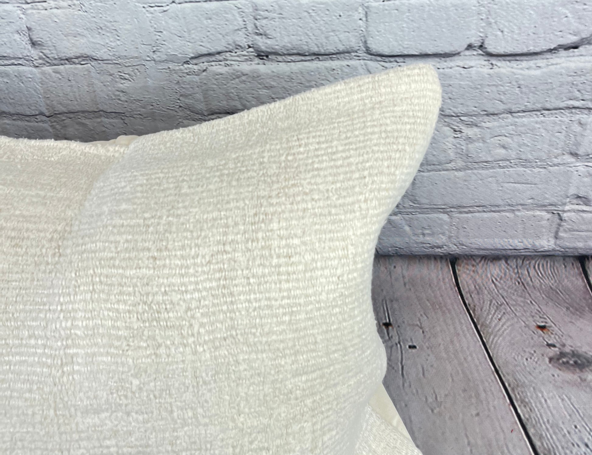 16 x 24 Hemp Pillow Turkish Cushion Natural White Pillow Cushion Cover #6172