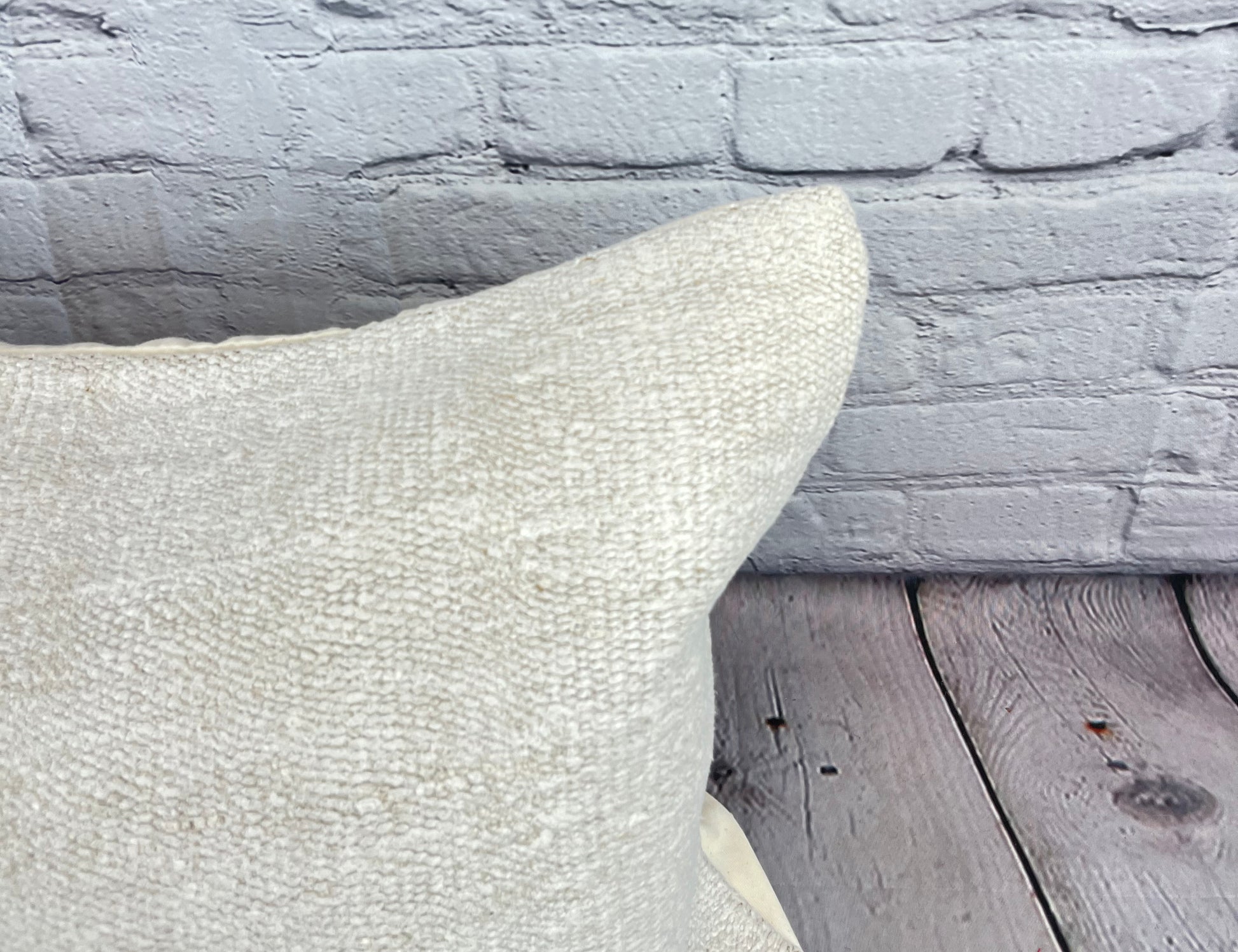 16 x 24 Hemp Pillow Turkish Cushion Natural White Pillow Cushion Cover #6168