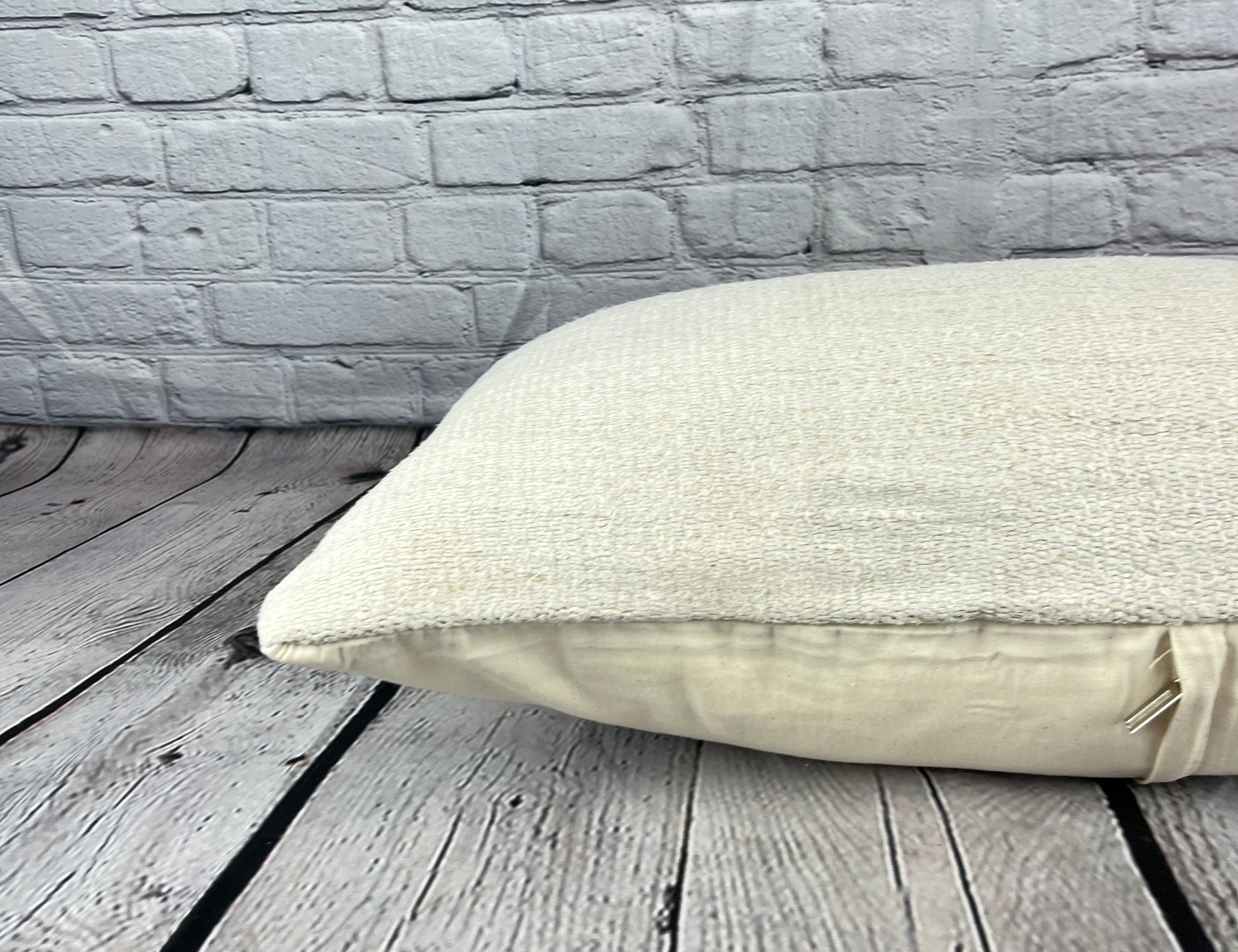 16 x 24 Hemp Pillow Turkish Cushion Natural White Pillow Cushion Cover #6176
