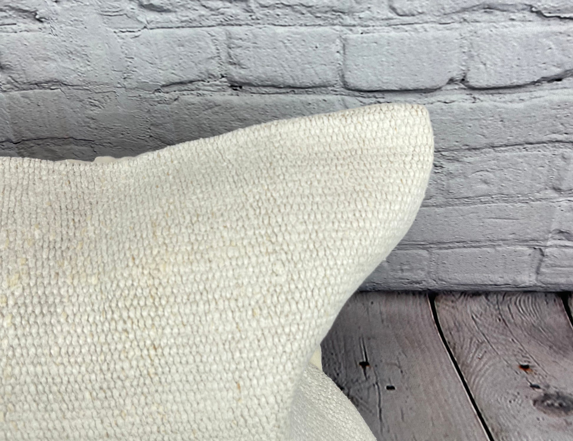 16 x 24 Hemp Pillow Turkish Cushion Natural White Pillow Cushion Cover #6156