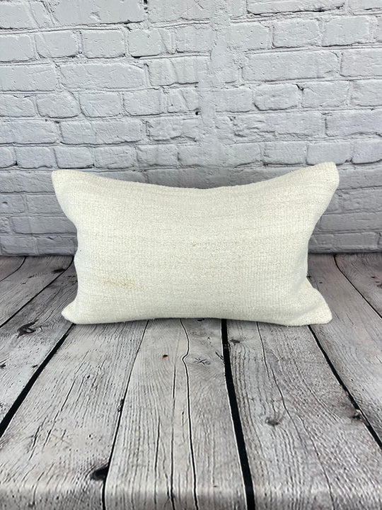 16 x 24 Hemp Pillow Turkish Cushion Natural White Pillow Cushion Cover #6084