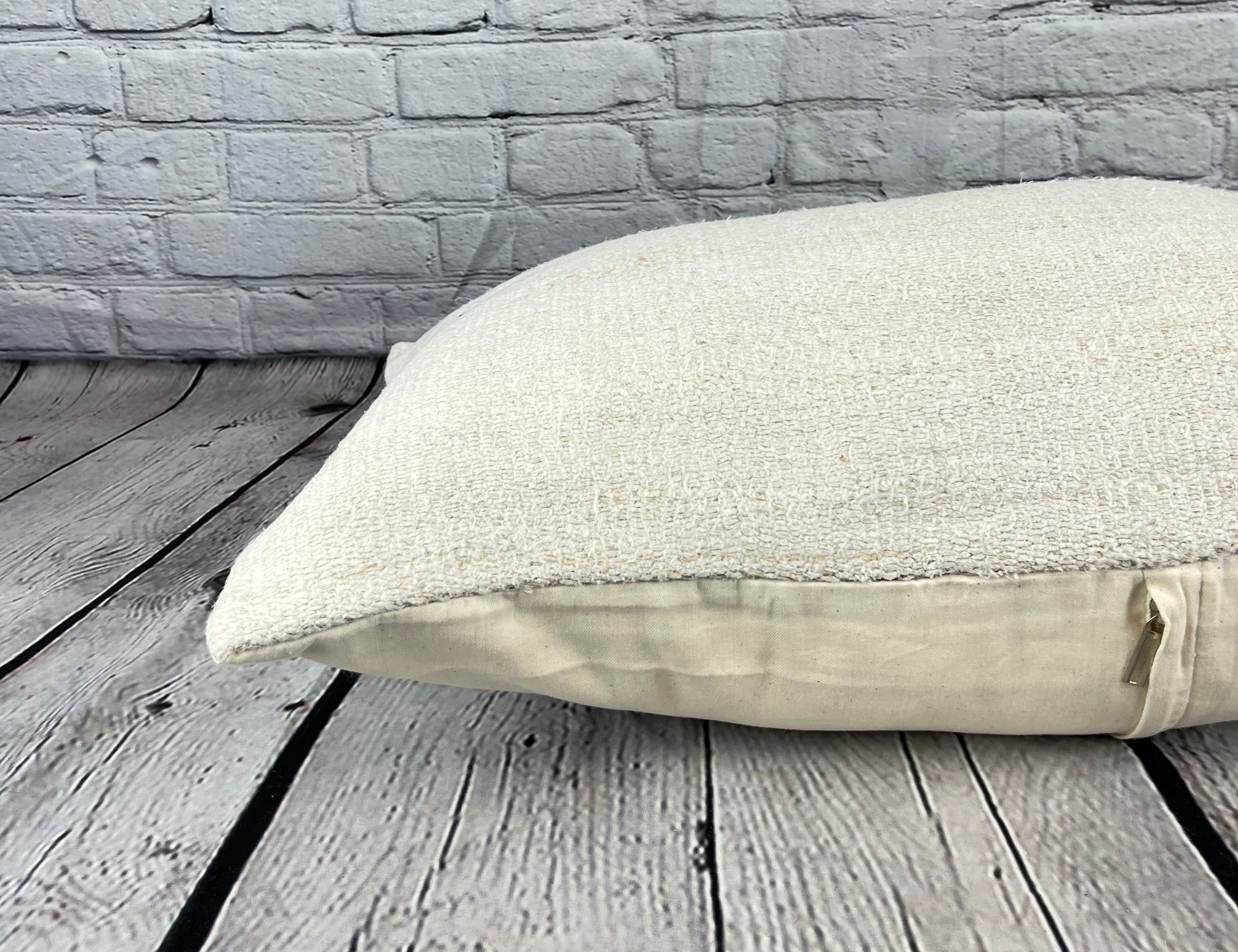 16 x 24 Hemp Pillow Turkish Cushion Natural White Pillow Cushion Cover #6084