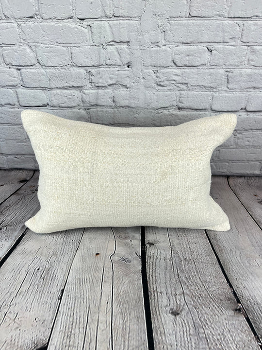 16 x 24 Hemp Pillow Turkish Cushion Natural White Pillow Cushion Cover #6080