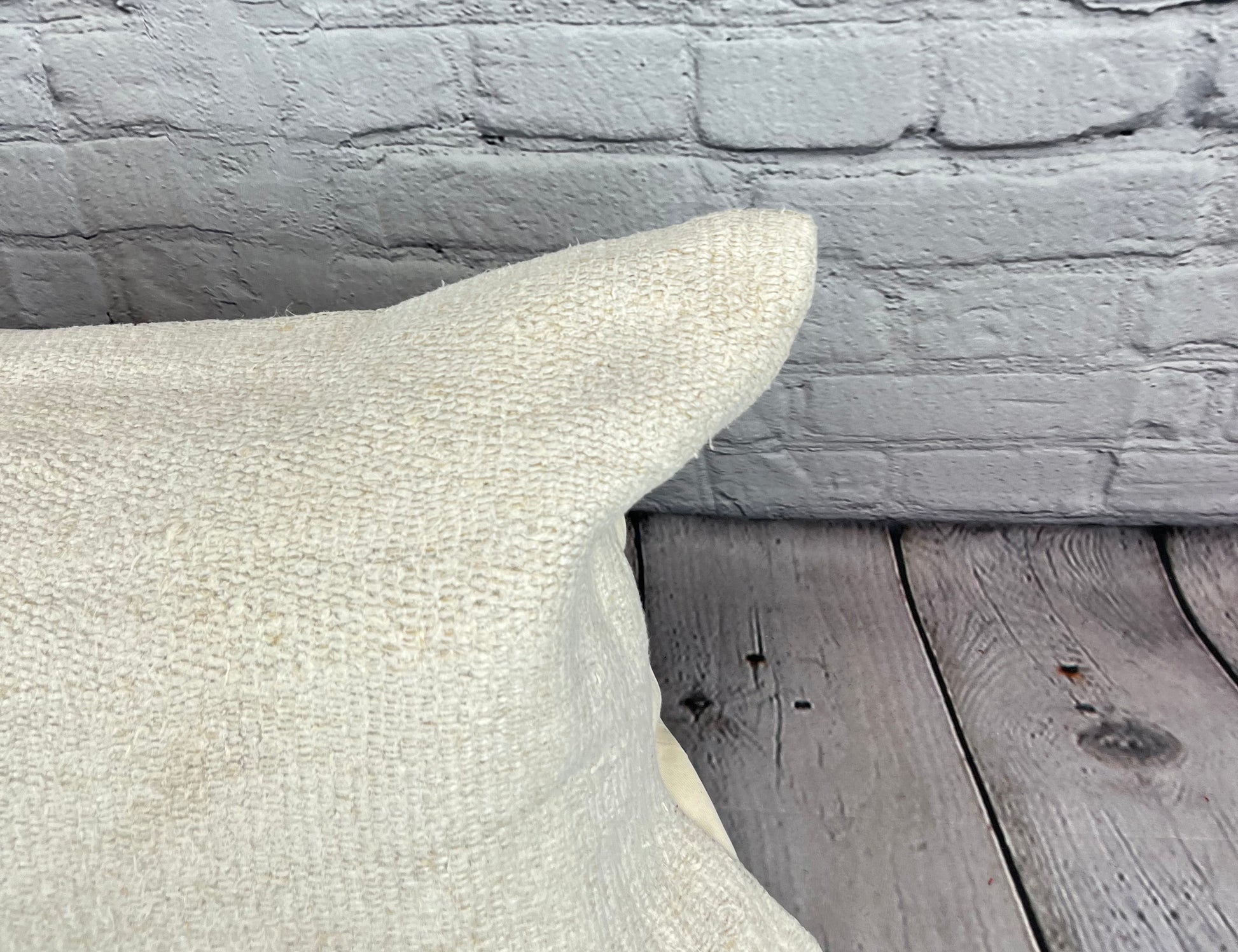 16 x 24 Hemp Pillow Turkish Cushion Natural White Pillow Cushion Cover #6080