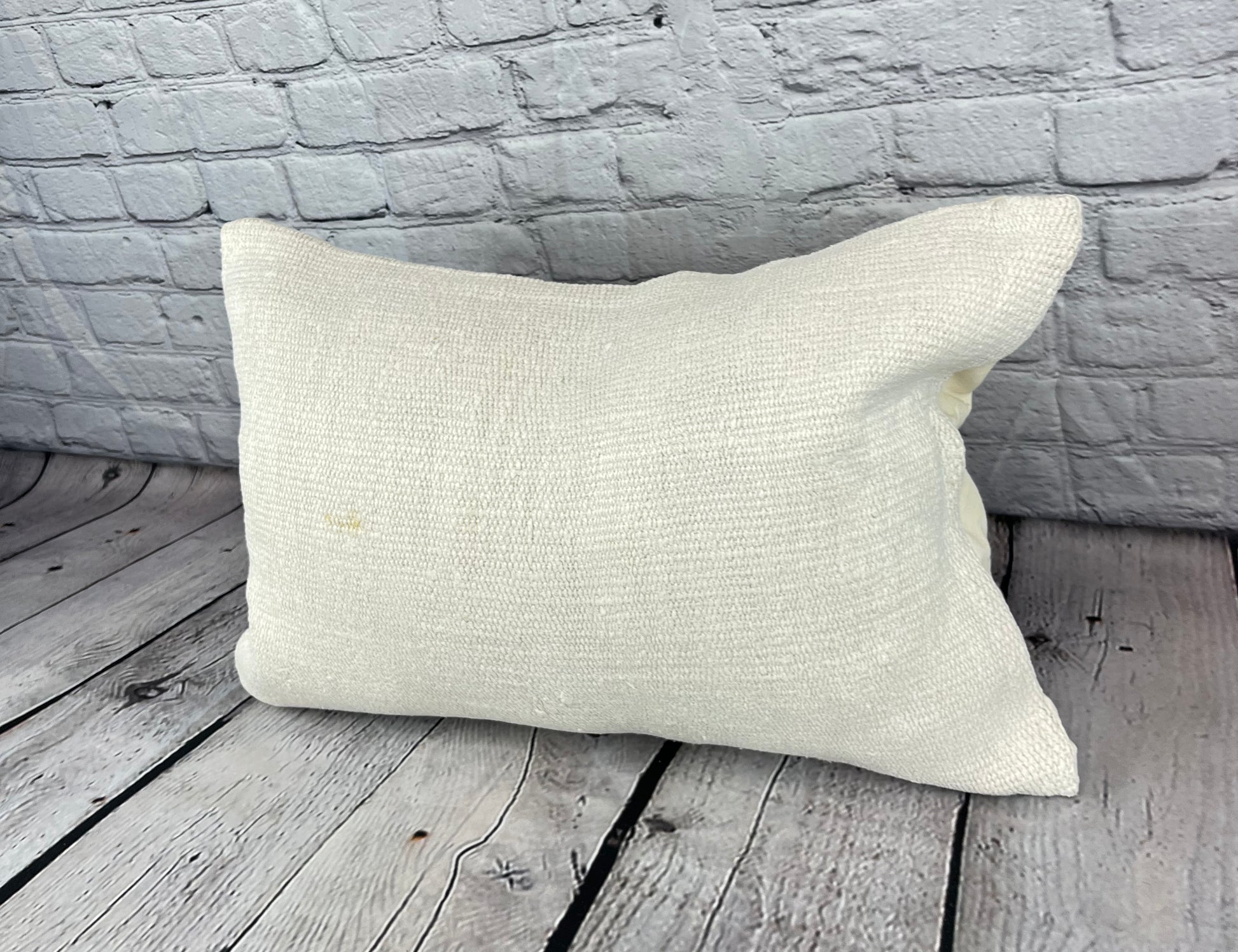 16 x 24 Hemp Pillow Turkish Cushion Natural White Pillow Cushion Cover #6078