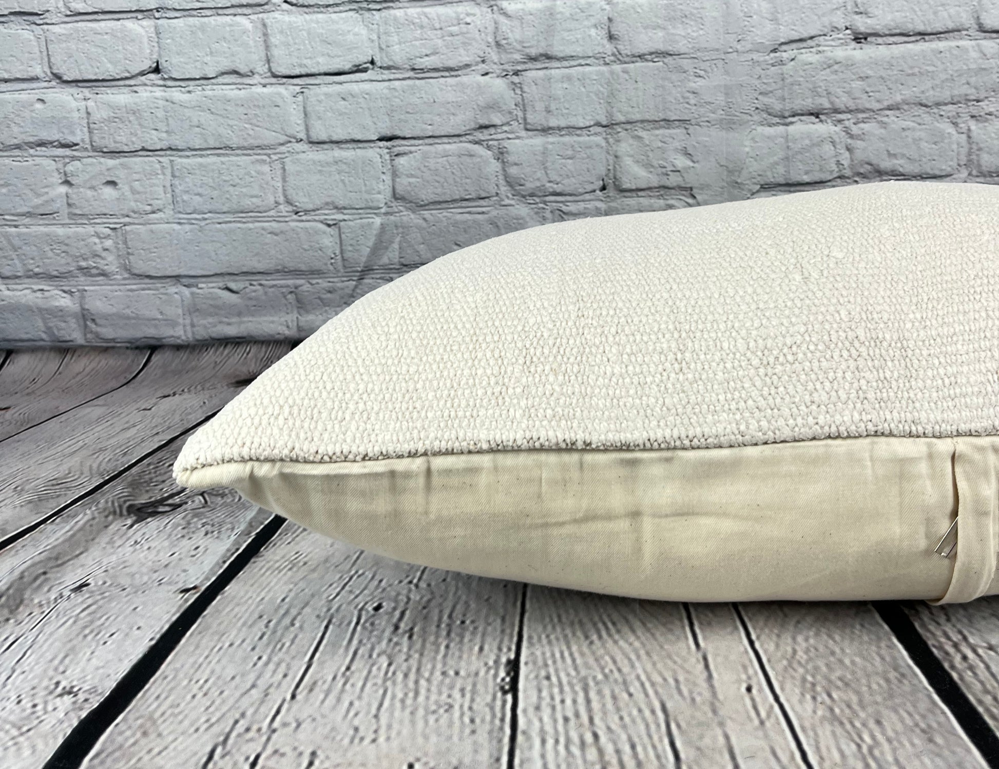 16 x 24 Hemp Pillow Turkish Cushion Natural White Pillow Cushion Cover #6078