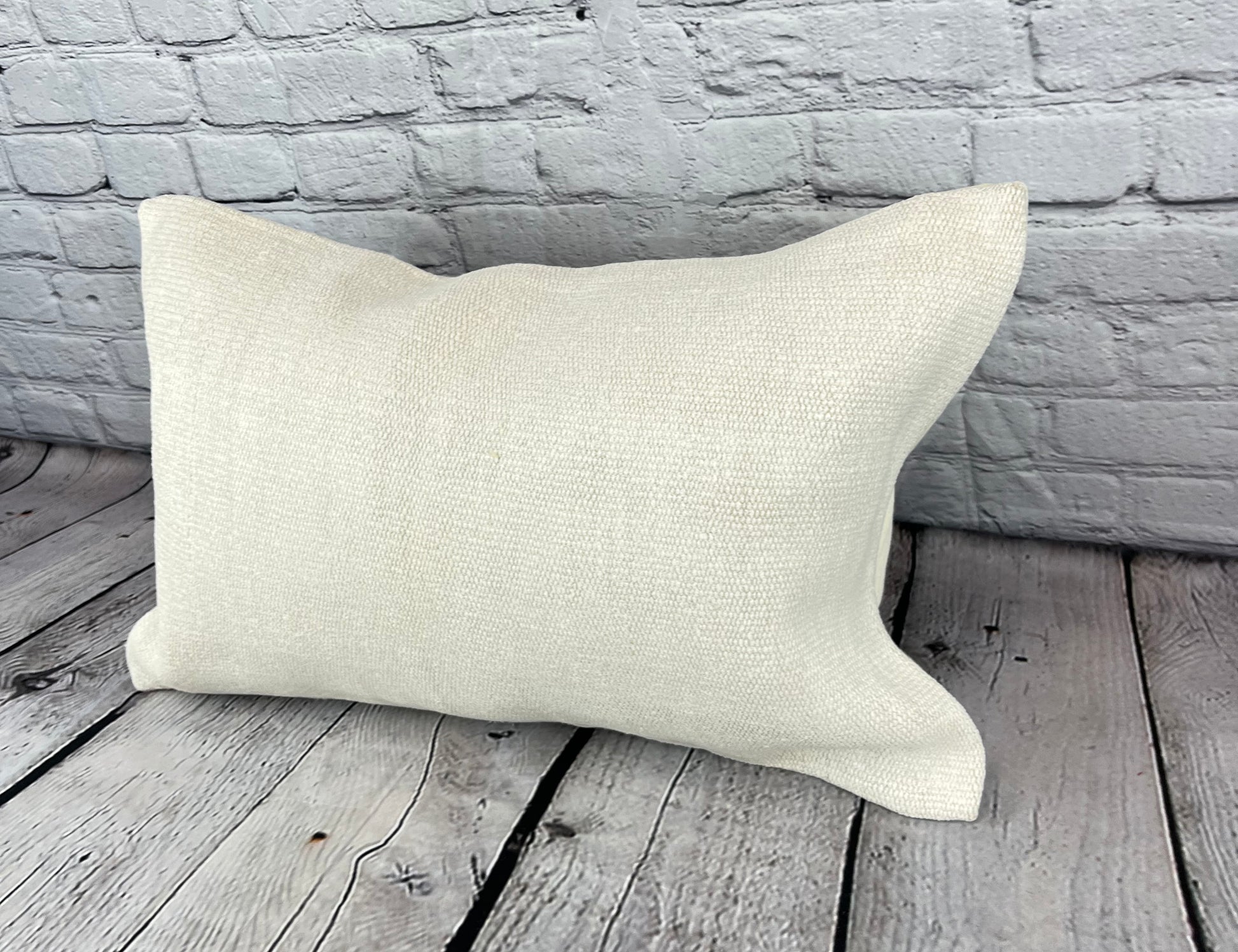 16 x 24 Hemp Pillow Turkish Cushion Natural White Pillow Cushion Cover #6077