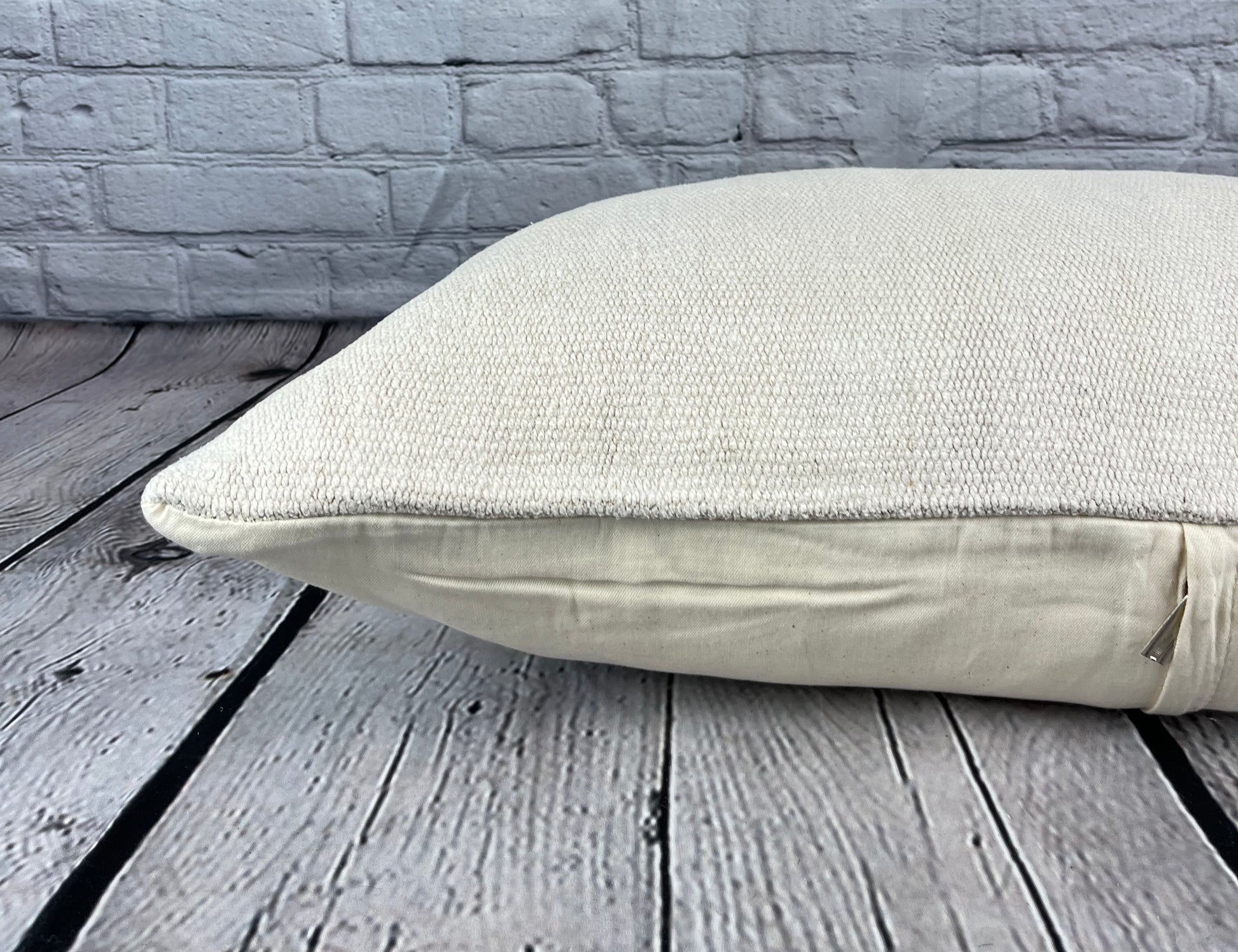 16 x 24 Hemp Pillow Turkish Cushion Natural White Pillow Cushion Cover #6077