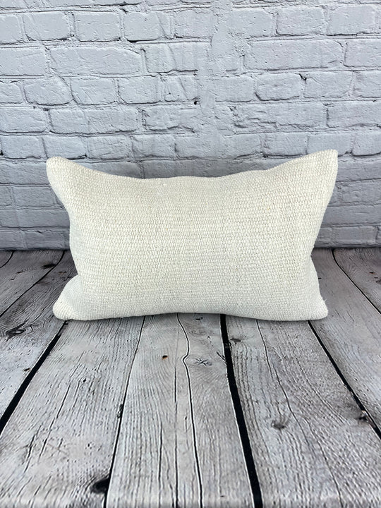 16 x 24 Hemp Pillow Turkish Cushion Natural White Pillow Cushion Cover #6072