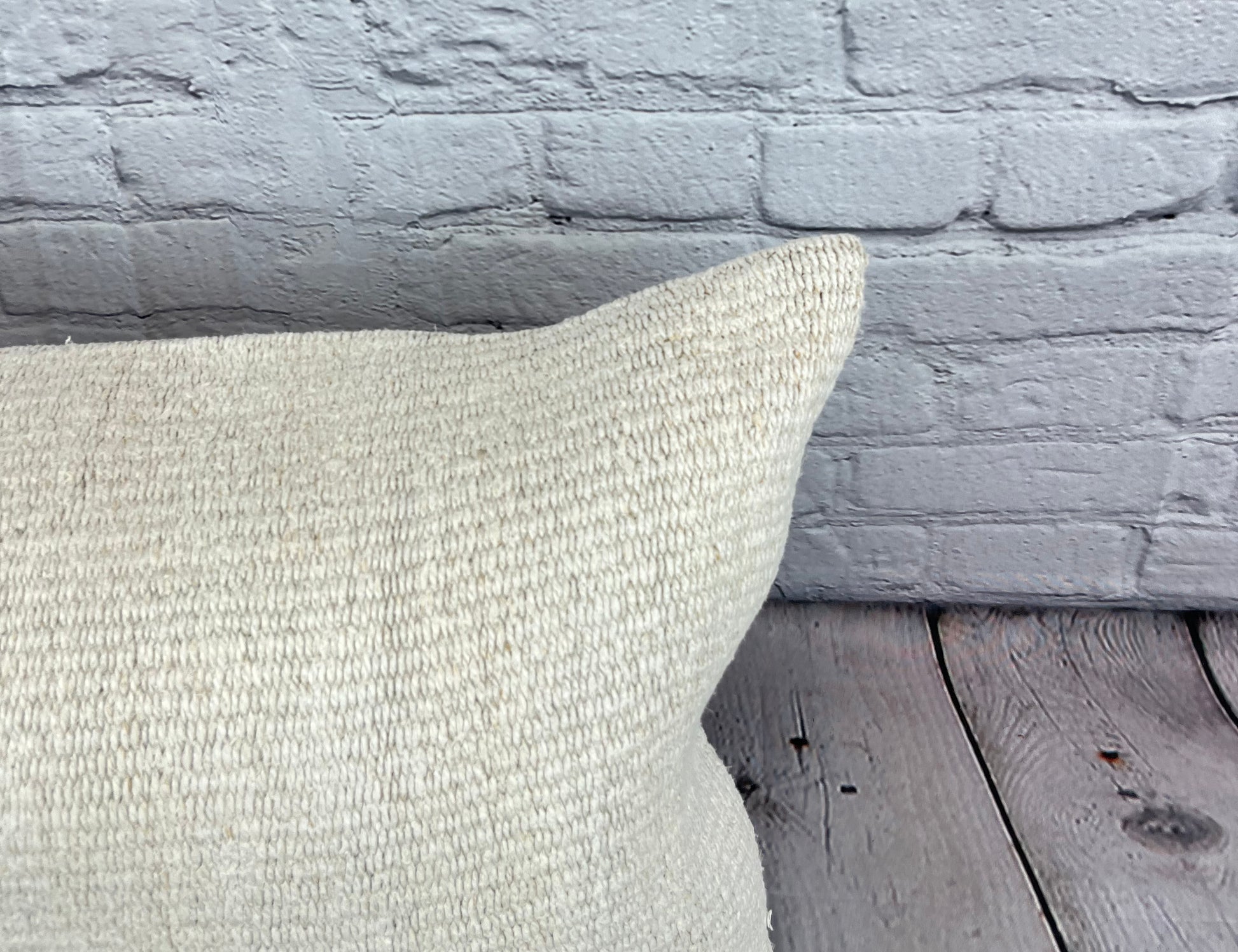 16 x 24 Hemp Pillow Turkish Cushion Natural White Pillow Cushion Cover #6070